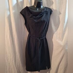 Calvin Klein Black Midi Dress with Belt